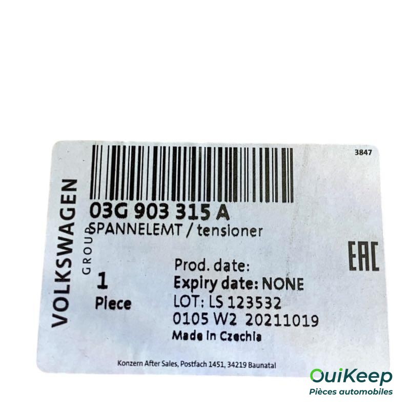 Napinacz paska rozrządu do SEAT Toledo 3 SKODA Octavia 2 - 03G903315A
