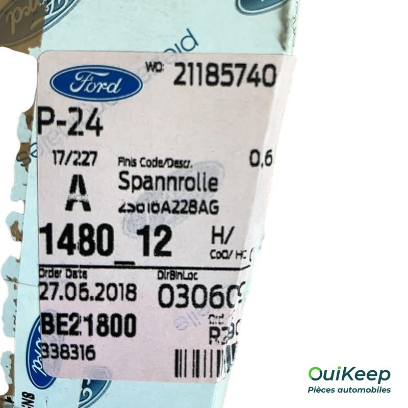 Koło pasowe, napinacz paska akcesoriów - FORD Fiesta 5 - 1480012
