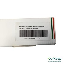 Pedales y reposapiés de fibra de carbono - FIAT ABARTH 500 595 605 - 59107083