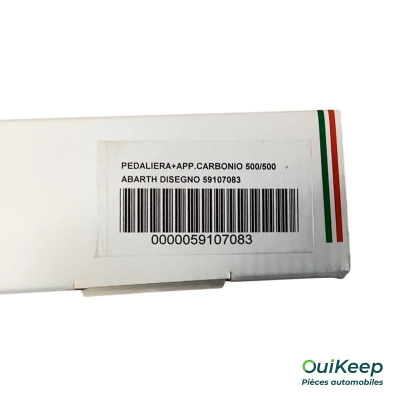 Pedales y reposapiés de fibra de carbono - FIAT ABARTH 500 595 605 - 59107083