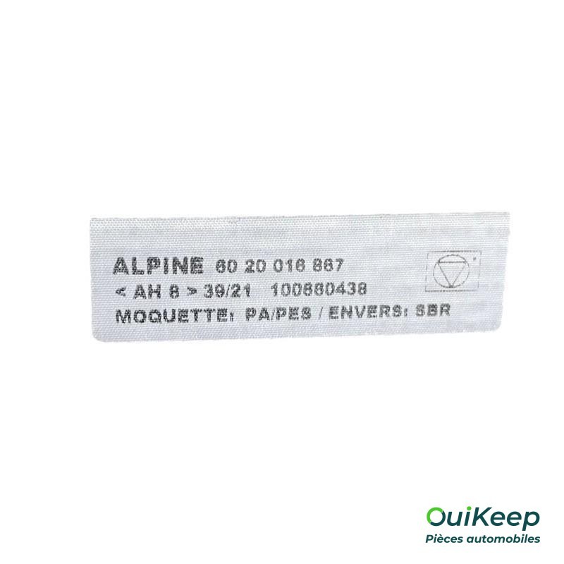 Driver mat g - ALPINE A110